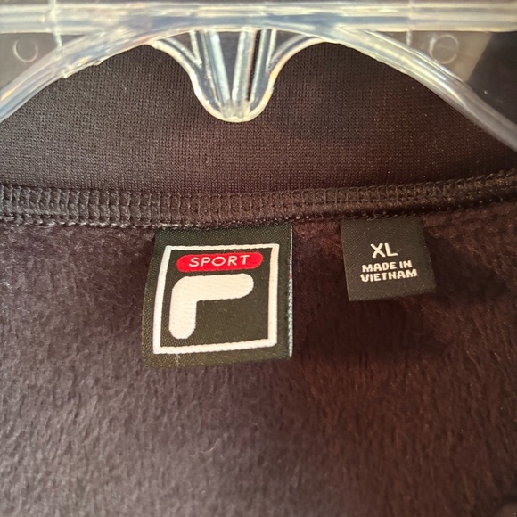 Fila Black and Gray Ski Jacket with Quilted Design - Picture 4 of 6